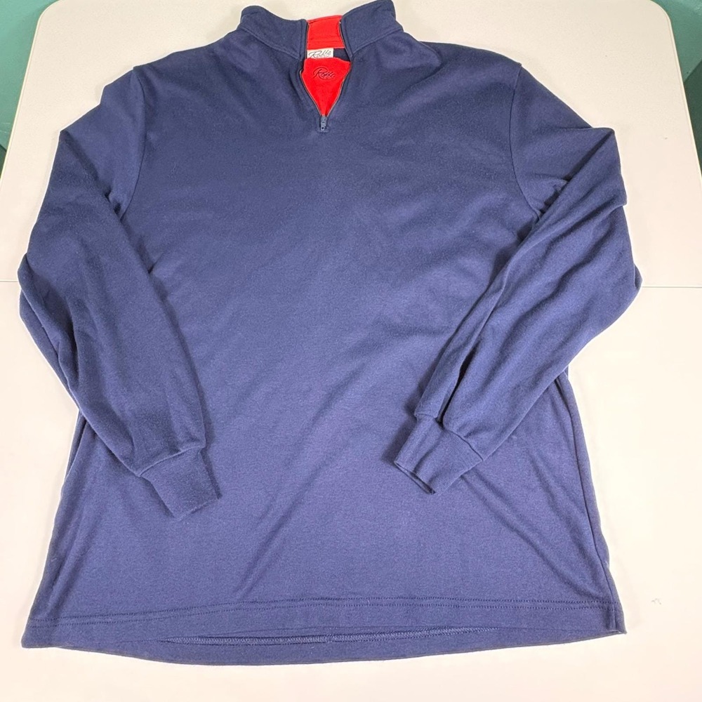 Vintage Roffe Skiwear Quarter Zip Pullover Mens Large‎ Colorblock Ski Top